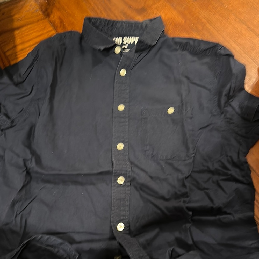 Mossimo Black Button-Up Shirt